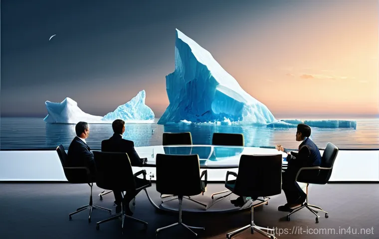 국제커뮤니케이션 전문가의 업무 일지 - **Prompt 1: Deciphering Cultural Icebergs**
"A diverse group of professionals from various globa...